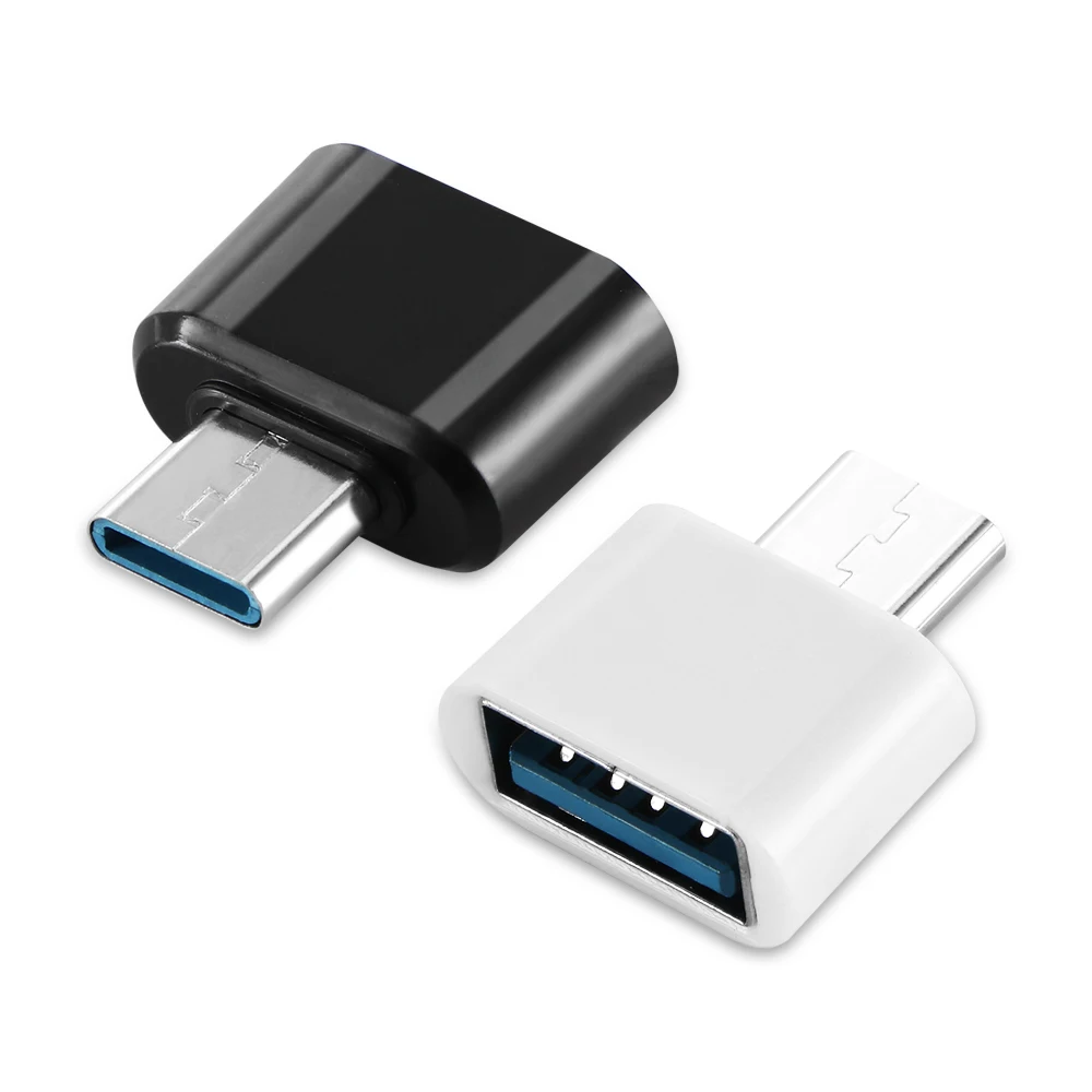 

1PCS New Universal Type-C to USB 2.0 OTG Adapter Connector for Mobile Phone USB2.0 Type C OTG Cable Adapter