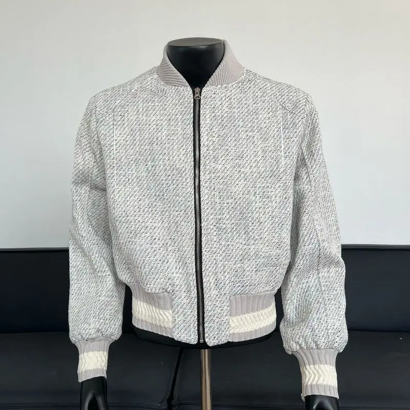 Осень-зима новинка Xiaoxiangfeng мужская вязаная универсальная тонкая куртка с крупным