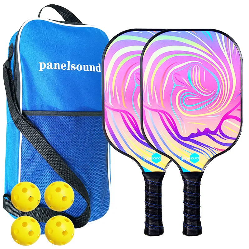 

Pickleball Paddles Set Outdoor Fiberglass Lightweight Pickleball Racquets Set For Beginners Player