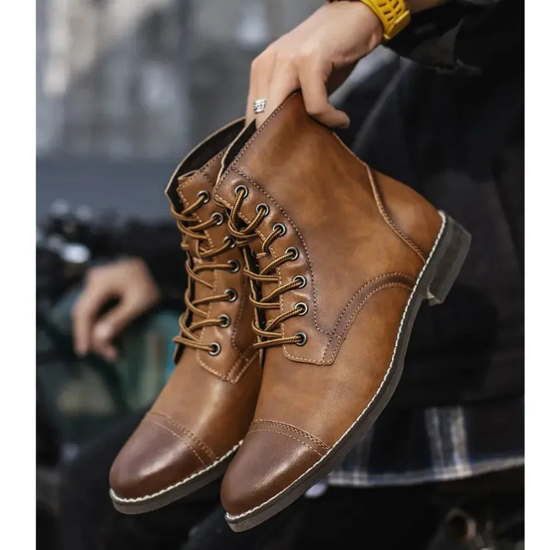

new Martin boots large high top men's shoes 2022