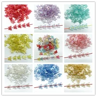 30pcs colour ab charms butterfly shape acrylic beads loose spacer beads for jewelry makeing diy handmade bracelet accessories