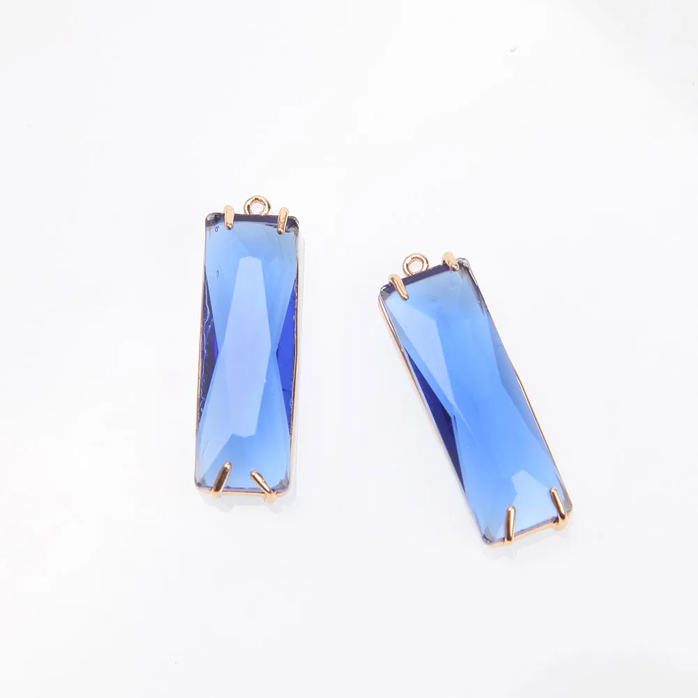 4 шт. ограненные прямоугольные Кубические Подвески для изготовления украшений