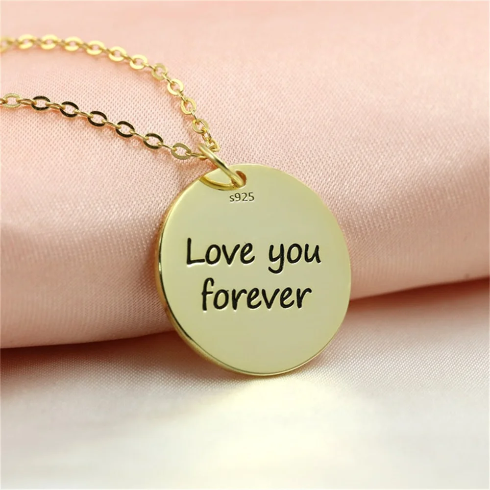 Birth Month Flower Necklace Lady Personalized Name Text Flower Pendant Stainless Steel Custom Jewelry Gift For Her Mother's Day