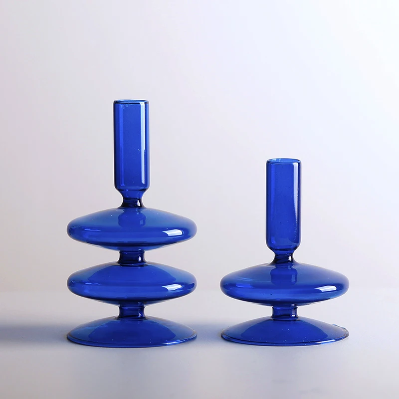 

Винтажные стеклянные подсвечники коричневого цвета