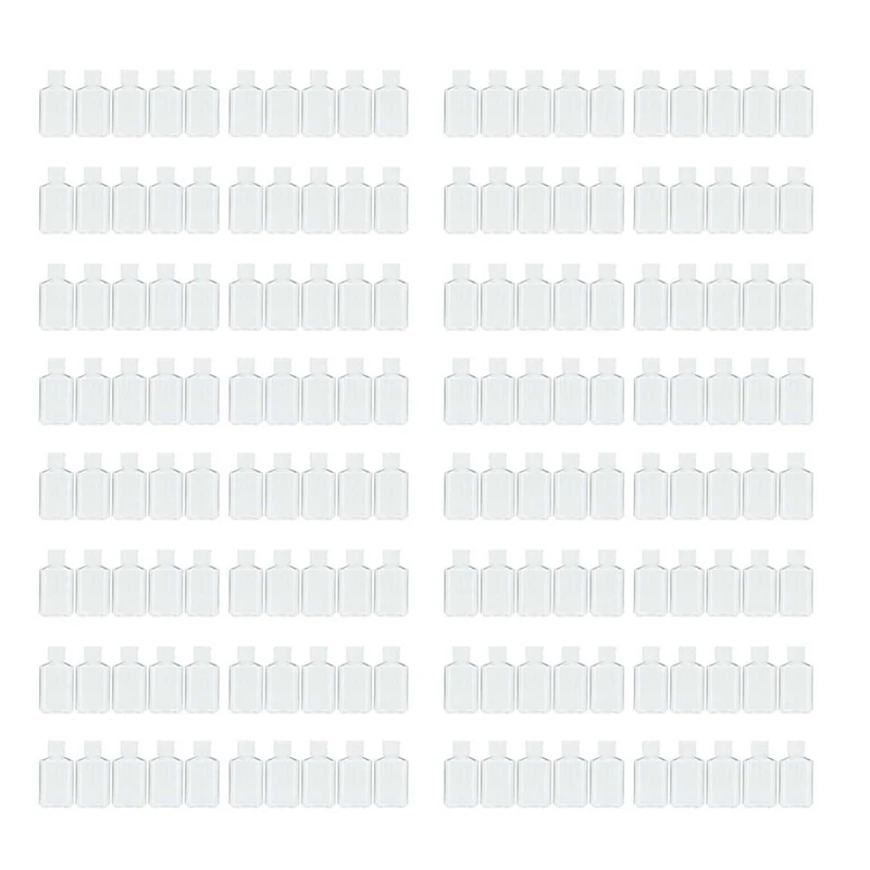 

2023 Hot Sale-160 PCS 2 Oz 60 Ml Clear Refillable Flip Top PET Plastic Travel Bottle Container