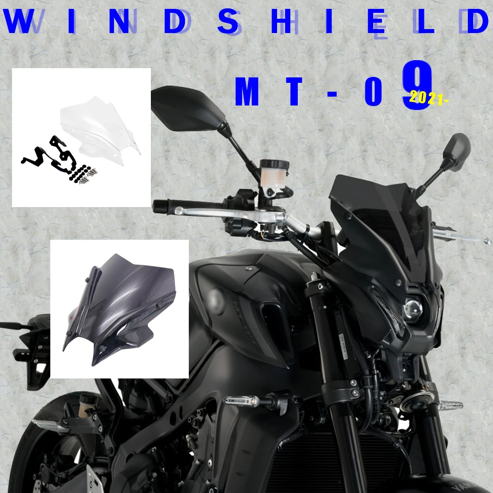 

Новое ветровое стекло 2021 2022 для YAMAHA MT-09 MT09 FZ09 MT FZ 09 аксессуары для мотоциклов ветрозащитные дефлекторы fz09 mt09