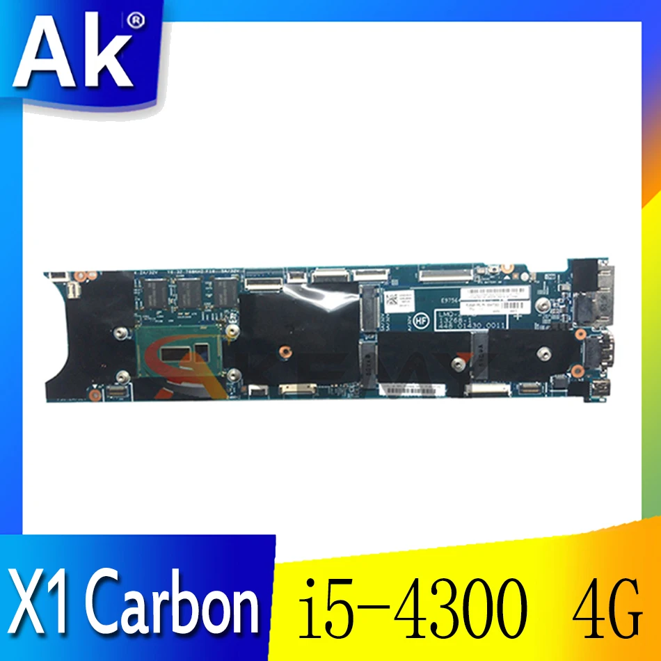 

Thinkpad is suitable for X1 Carbon 2nd Gen i5-4300 4G notebook motherboard. FRU 00UP975 00HN777 00HN765 04X5588 04X6405 00UP976