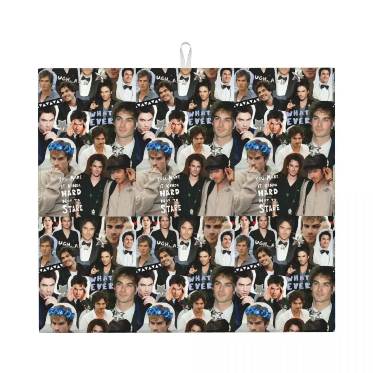 Пользовательские Дневники вампира Деймон Сальваторе коллаж сушильный коврик