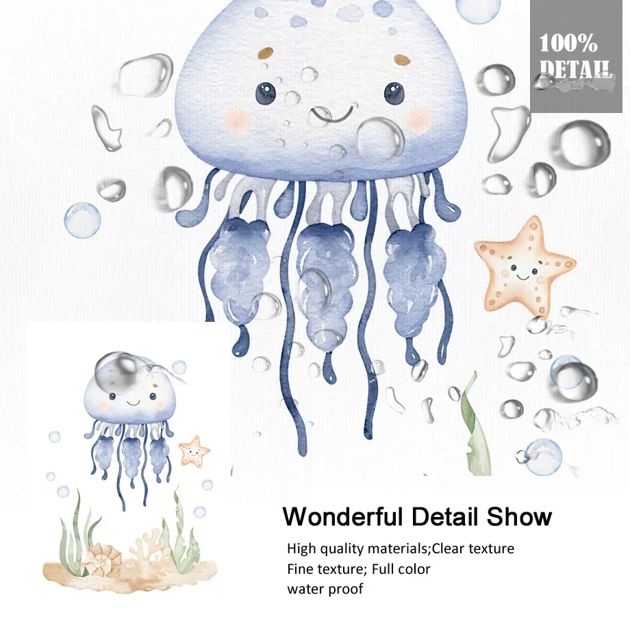 Китовый Осьминог черепаха Медуза морская лошадь океан Животные Детская