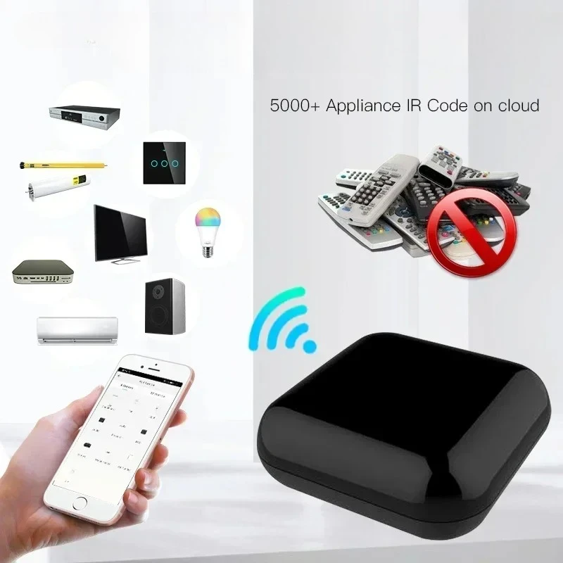 Фото Wi-Fi RF IR Универсальный интеллектуальный пульт дистанционного управления «все в одном», радиочастотная техника Приложение Tuya Smart Life Голосовое управление с Alexa Google Home №3
