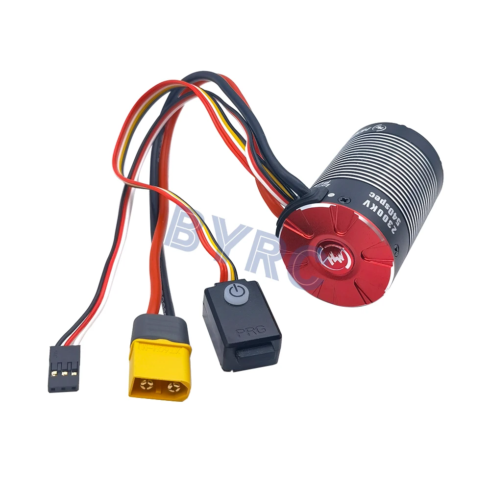 Новый бесщеточный сенсорный двигатель HobbyWing quirun Fusion Pro 1/10 кв встроенный 60A ESC 2 в 1