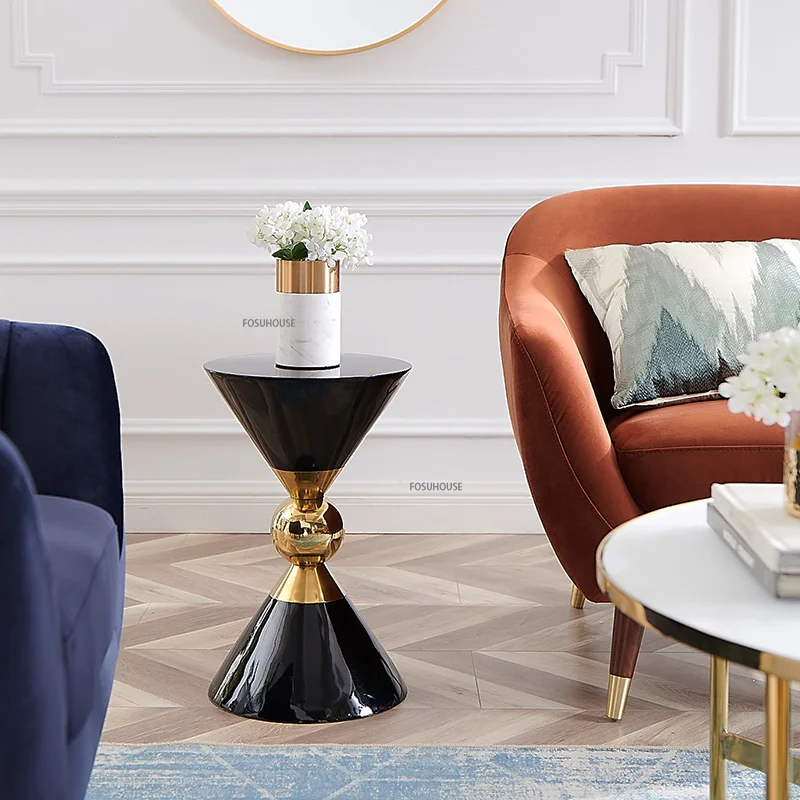 

Маленький круглый журнальный столик в скандинавском стиле для гостиной, роскошные современные журнальные столики для маленькой спальни, напольные предметы для дома