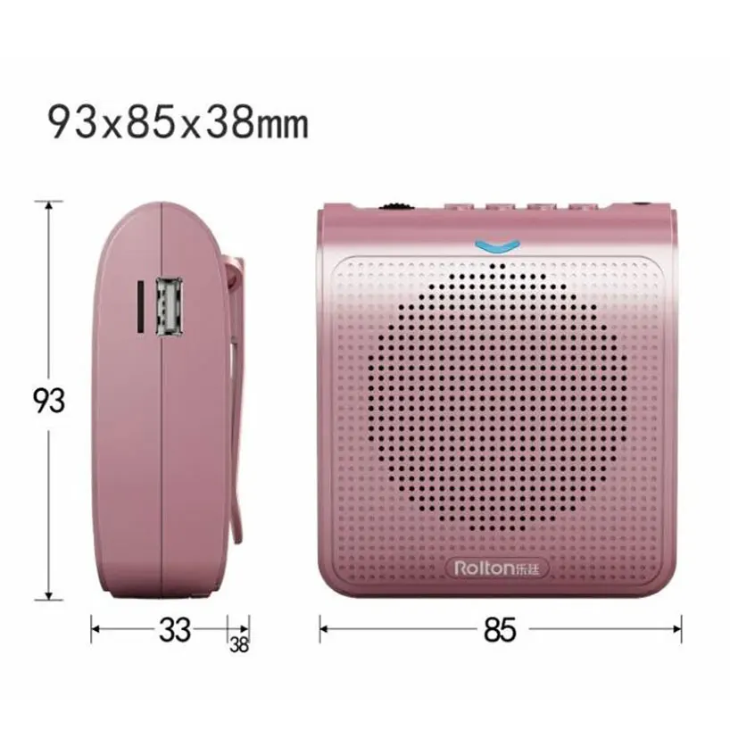 Портативный громкоговоритель Rolton K100 миниатюрный голосовой усилитель микрофон с