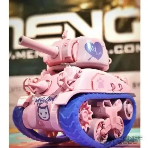 Модель Meng WWP-002 Sherman M4A1 (Q Edition) World-War Toons (модель мультфильма розовый)