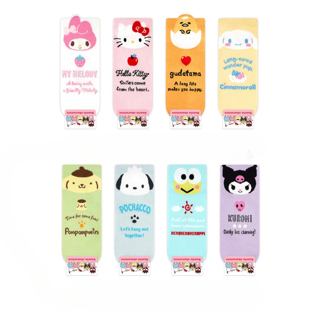

Sanrio Kawaii аниме Hello Kitty Cinnamoroll My Melody носки Мультяшные тонкие хлопковые носки Ins стильные милые носки для девочек подарок