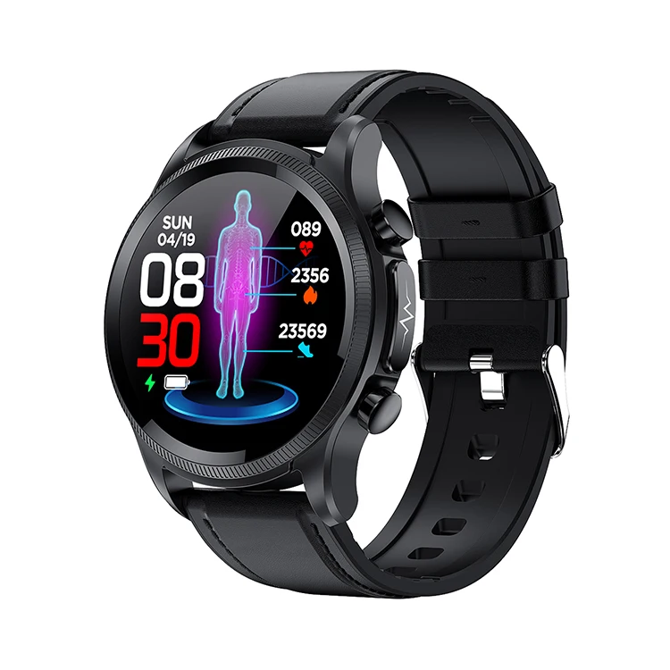 

Men Sports Smart Watch E400 Glucose ECG+PPG Watch IP68 Waterproof Heart Rate Monitor Blood Pressure Body Temperature Smartwatch