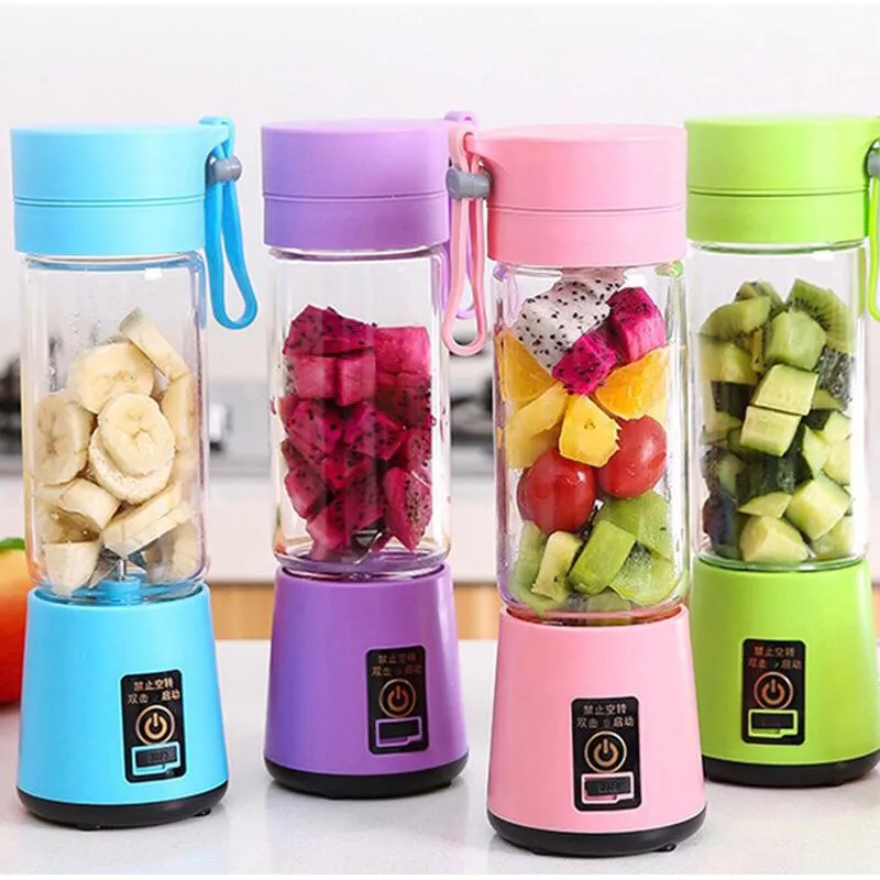 

Mini Portable blender handheld portable USB Cable 6 lamins