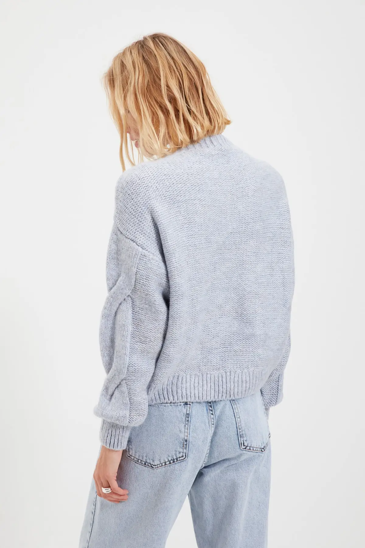 

Trendyol Mesh Detailed Knitwear Sweater TWOAW22KZ0230