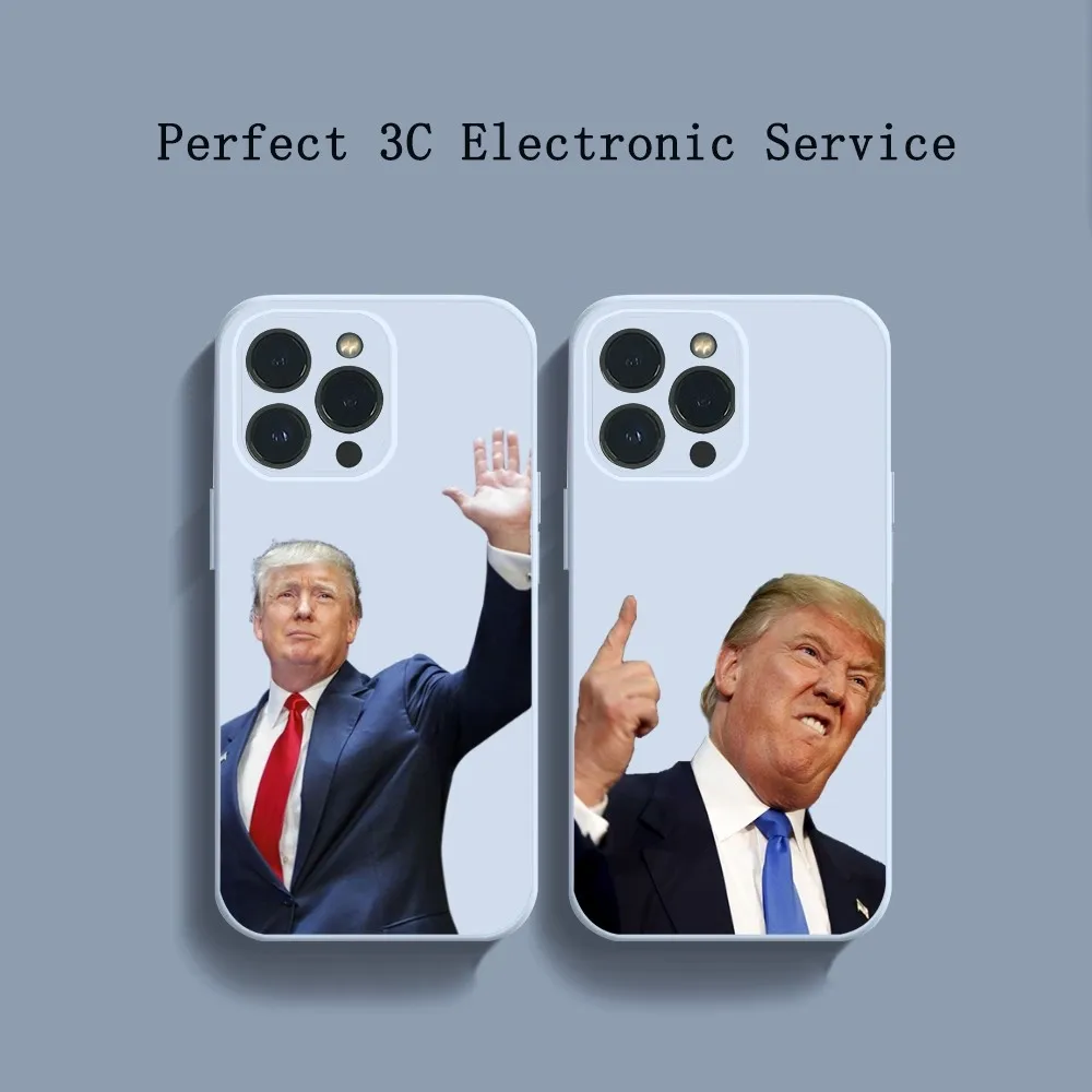 Салют Дональд Трамп Забавный ультра легкий чехол для телефона iPhone 14 13 12 11 Pro Max XS X XR