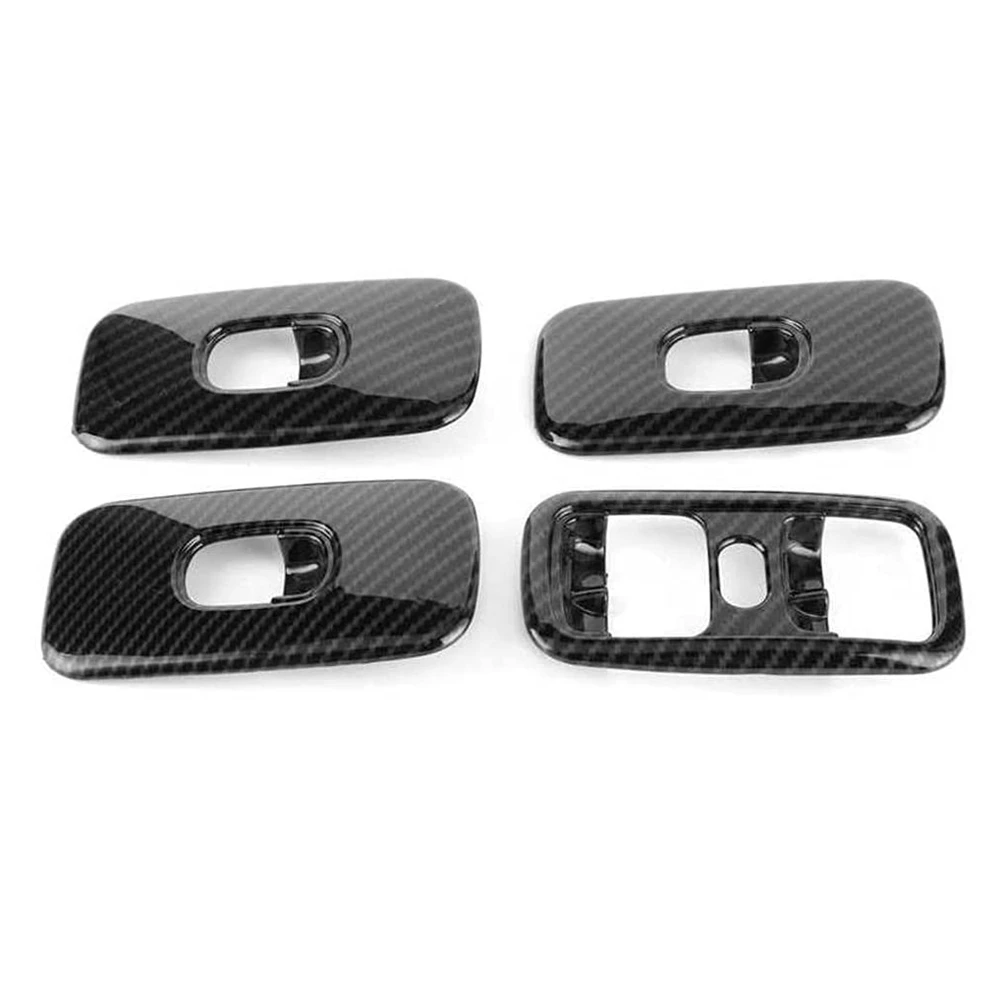 

For Mercedes Benz G Class W463 G500 2007-2010 Car Door Window Lift Switch Button Frame Cover Trim Accessories, Black
