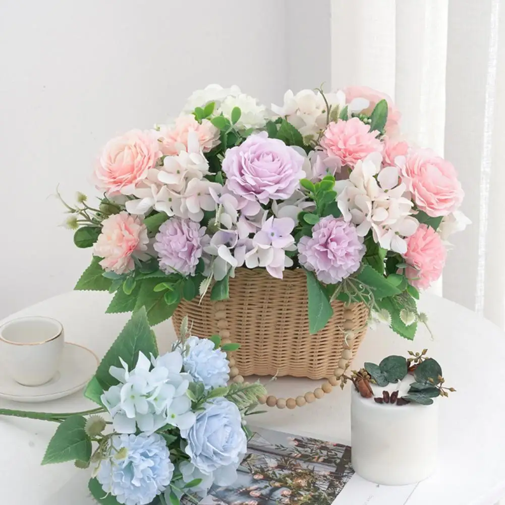 

Beautiful Fake Plant Real Touch Weather-resistant Artificial Plant Assorted Decorative Fake Rose Decor