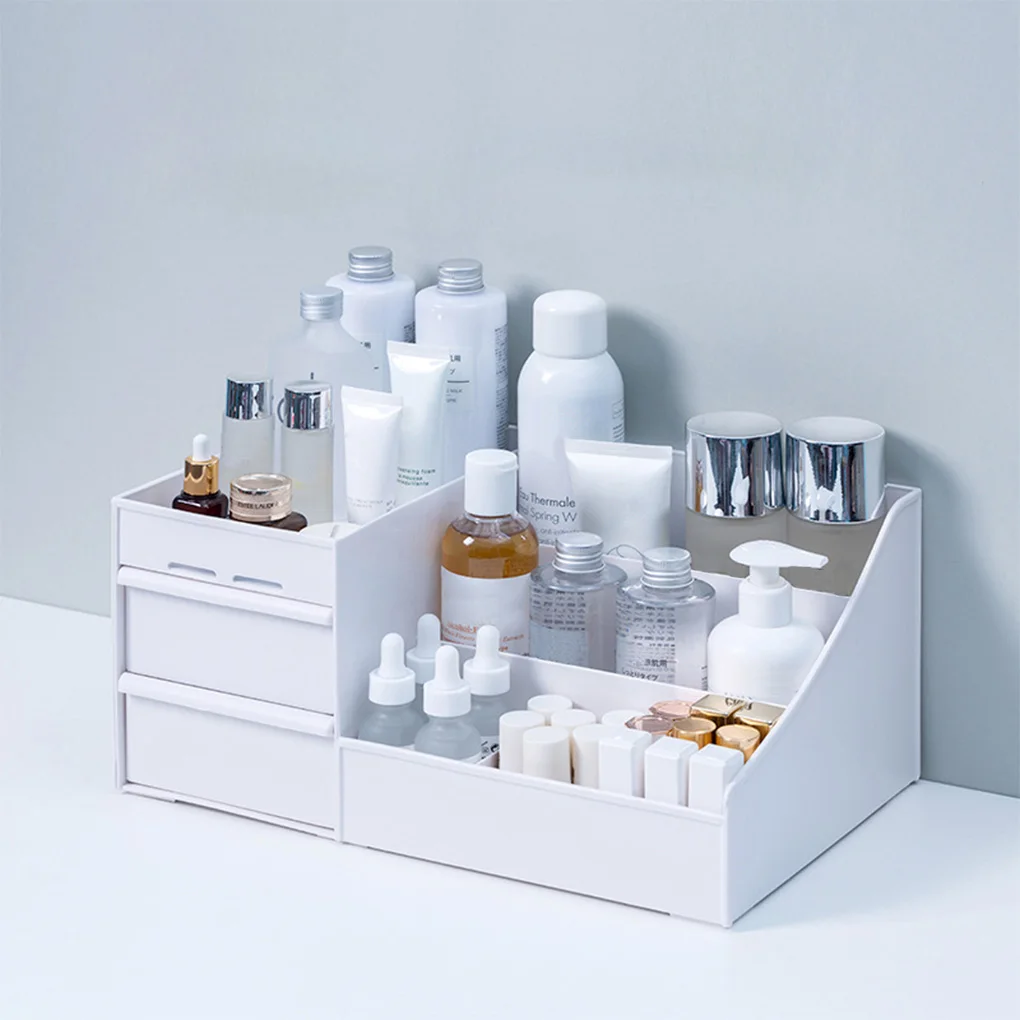 

Makeup Organizer Case Cosmetic Large Capacity Cosmetic Storage Box Organizer Desktop Jewelry Nail Polish Makeup Drawer Container