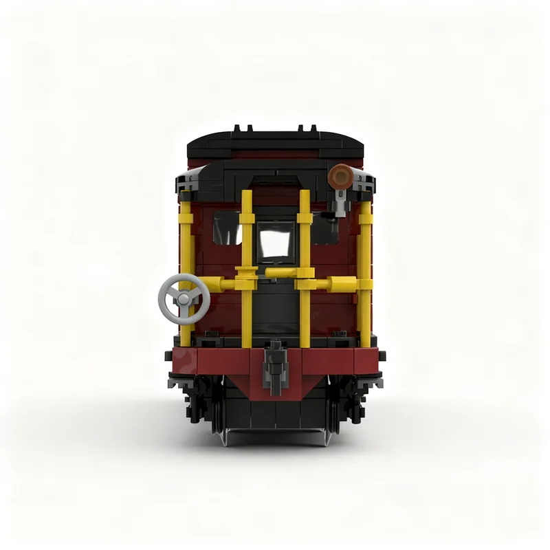 668 деталей MOC: Модель городского поезда Caboose (Северо-Восток США), конструктор, архитектурные блоки, рождественский подарок, развивающая идея, кирпичики (art.: 3920dc70ee4e8) - 3920dc70ee4e8