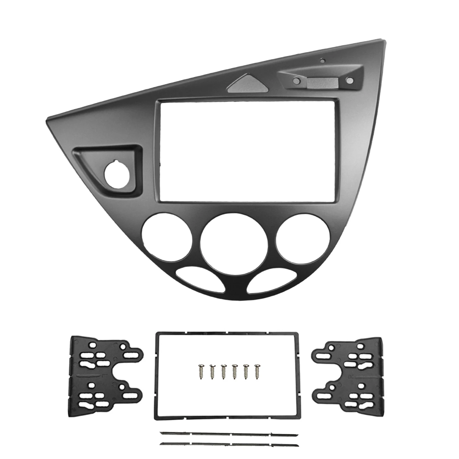 

Двойная стереопанель HY 2 Din для Ford Focus Fiesta Fascia, радио, DVD, рамка, CD, GPS, устанавливаемая рамка, комплект для отделки приборной панели