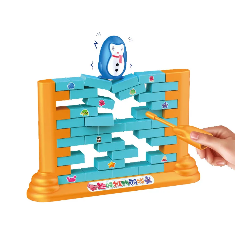 

Save the little penguin knocking ice to break the ice children's puzzle logic thinking training parent-child tabletop games