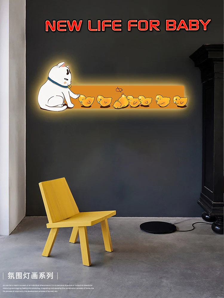 

Cartoon Children Bedroom Atmosphere Led Lamp Decoration Painting Warm A Picture Of Modern Contracted Sitting Room Wall