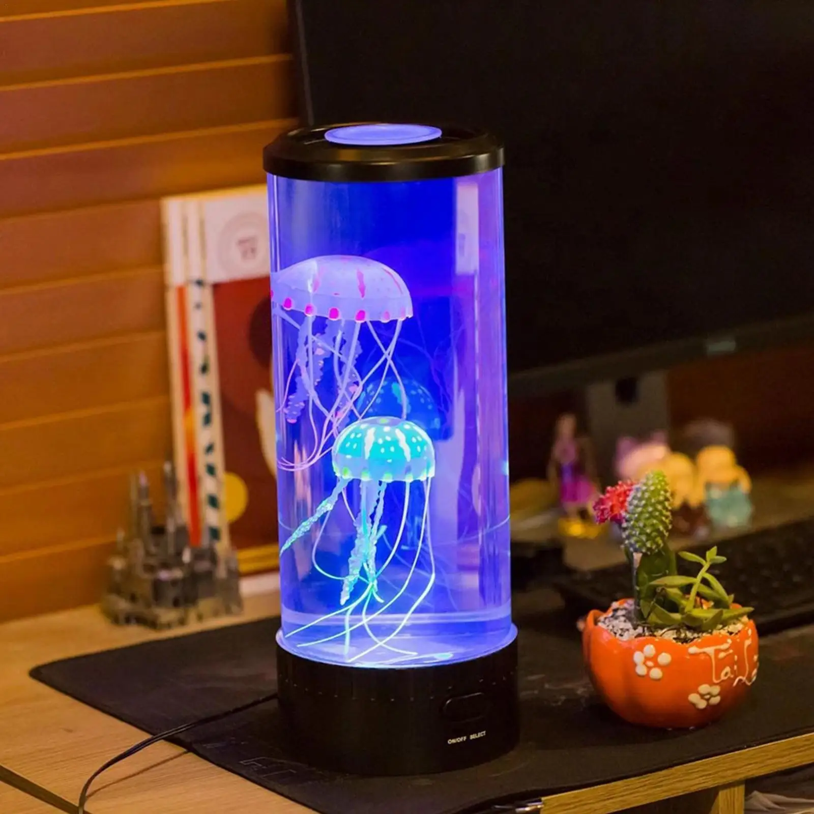 

Led Jellyfish Lamp Aquarium Bedside Night Atmosphere Mood Light Fancy Floating Night Light Cute Kawaii Christmas Gift For K I6z7