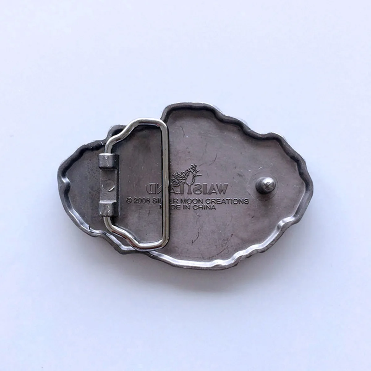 Фото Винтажная пряжка для ремня с ископаемой рыбьей костью BUCKLE-WT016 №2