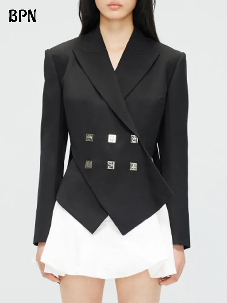 Женский блейзер с длинным рукавом со стразами