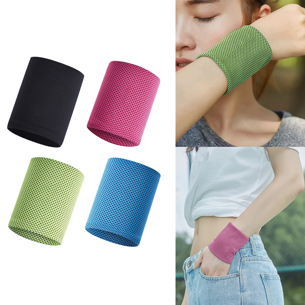 

Повязка на запястье, Быстросохнущий Спортивный охлаждающий браслет для тенниса, волейбола, тренажерного зала, тренировок, пота, полотенце-б...