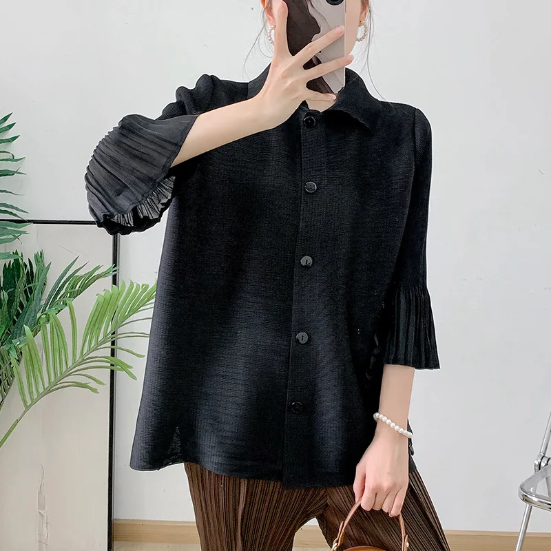 Женский Повседневный Топ GGHK новинка весны-осени 2024 однотонный модный тонкий