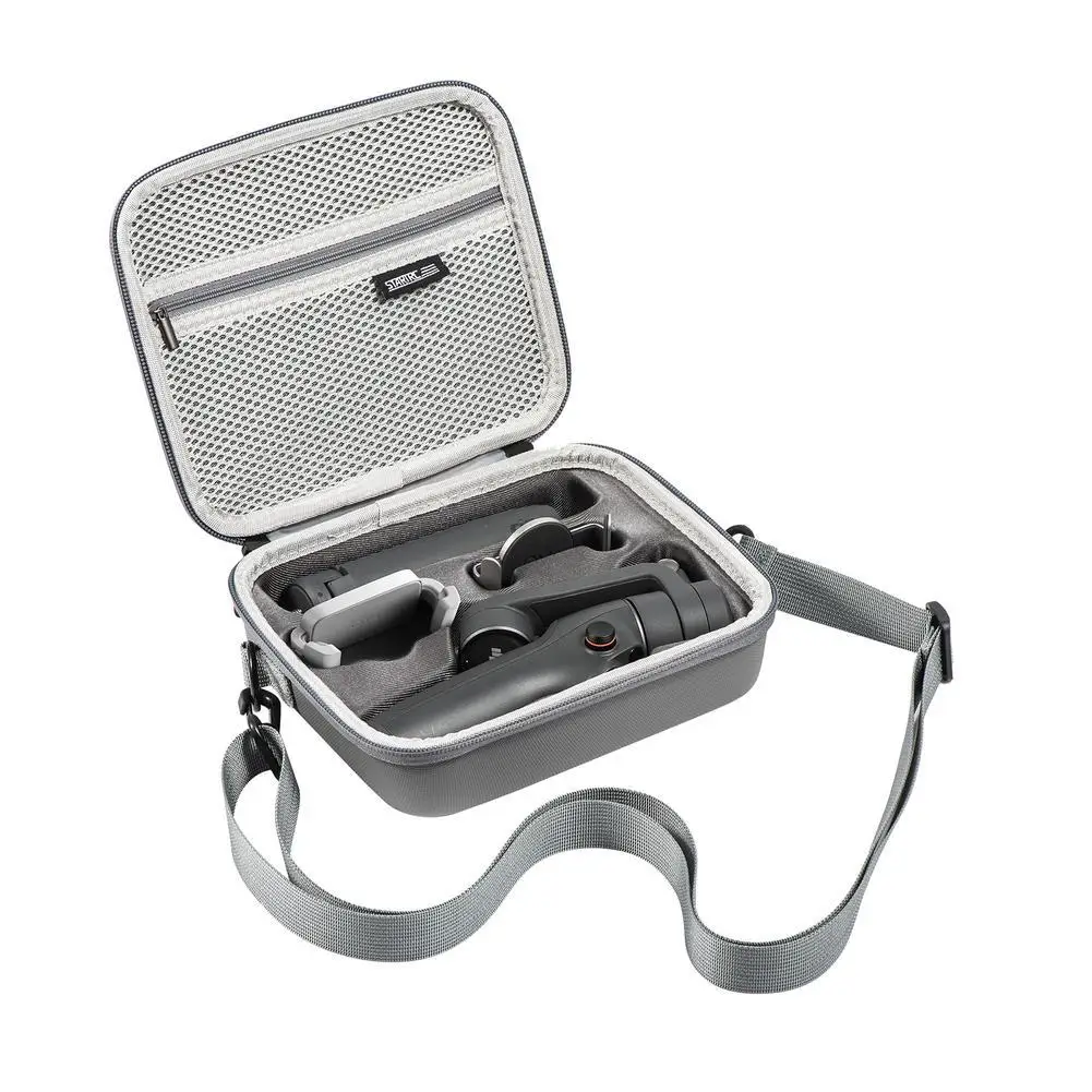 

Портативный переносной чехол, совместимый с Dji Om 6, карманные аксессуары для карданного подвеса, сумка из искусственной кожи на молнии для хр...