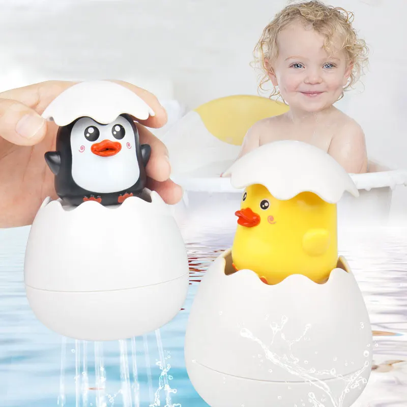 

Baby Bath Toys Raining Cloud Duckling Egg Baby Play Water Toy Children Bathroom Sprinkler Shower Toys For Kids