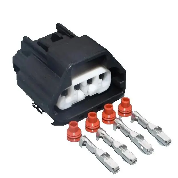 

Worldgolden 2,2 мм 4-контактный электрический водонепроницаемый гнездовой разъем автомобильного жгута проводов 7283-6157-30