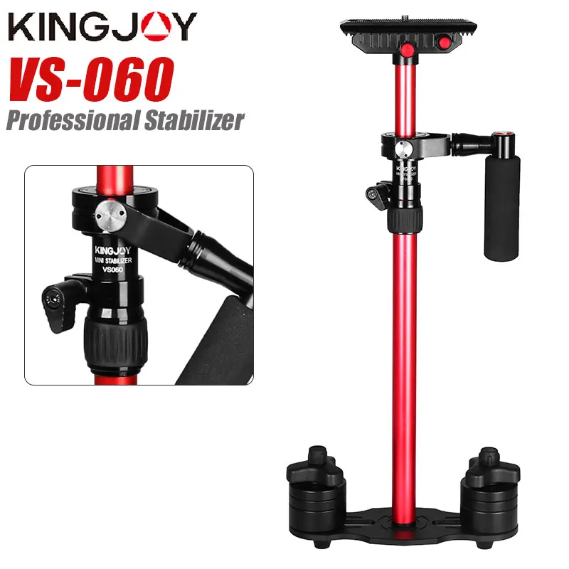 

KONGJOY VS060 60cm Photo Video Aluminum Alloy Handheld Stabilizer Shooting DSLR Steadycam for Camcorder Camera