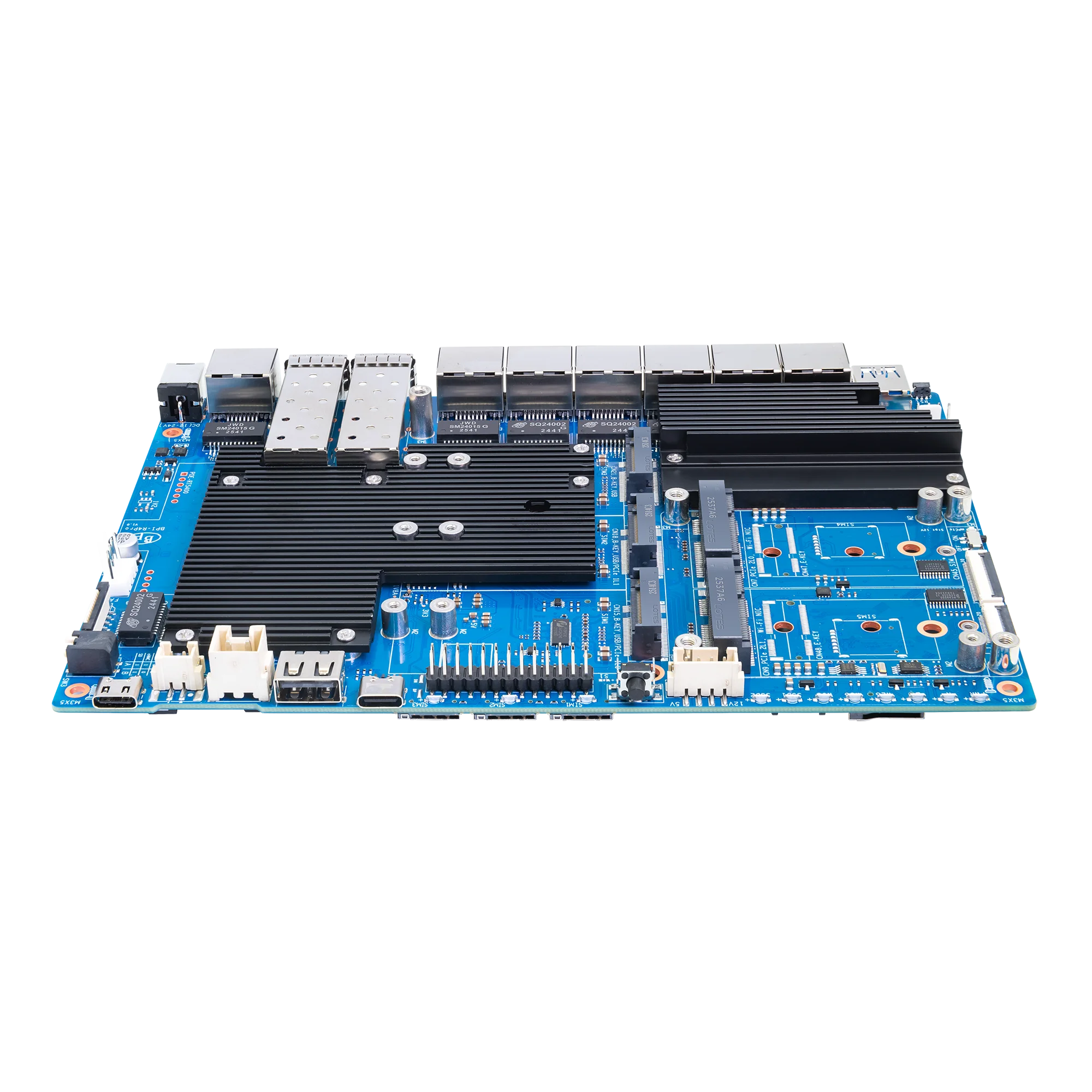 Фото Banana Pi MediaTek MT7988A BPI-R4 PRO(8X) 8 ГБ DDR4 8 ГБ eMMC для интернет-роутеров, сетевых и коммуникационных приложений №2