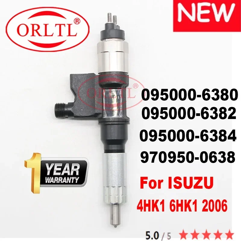 Топливная форсунка 095000 -6380 -6384 970950 -0638 -6382 -6383 ДЛЯ ISUZU 4HK1 6HK1 2006 высококачественная
