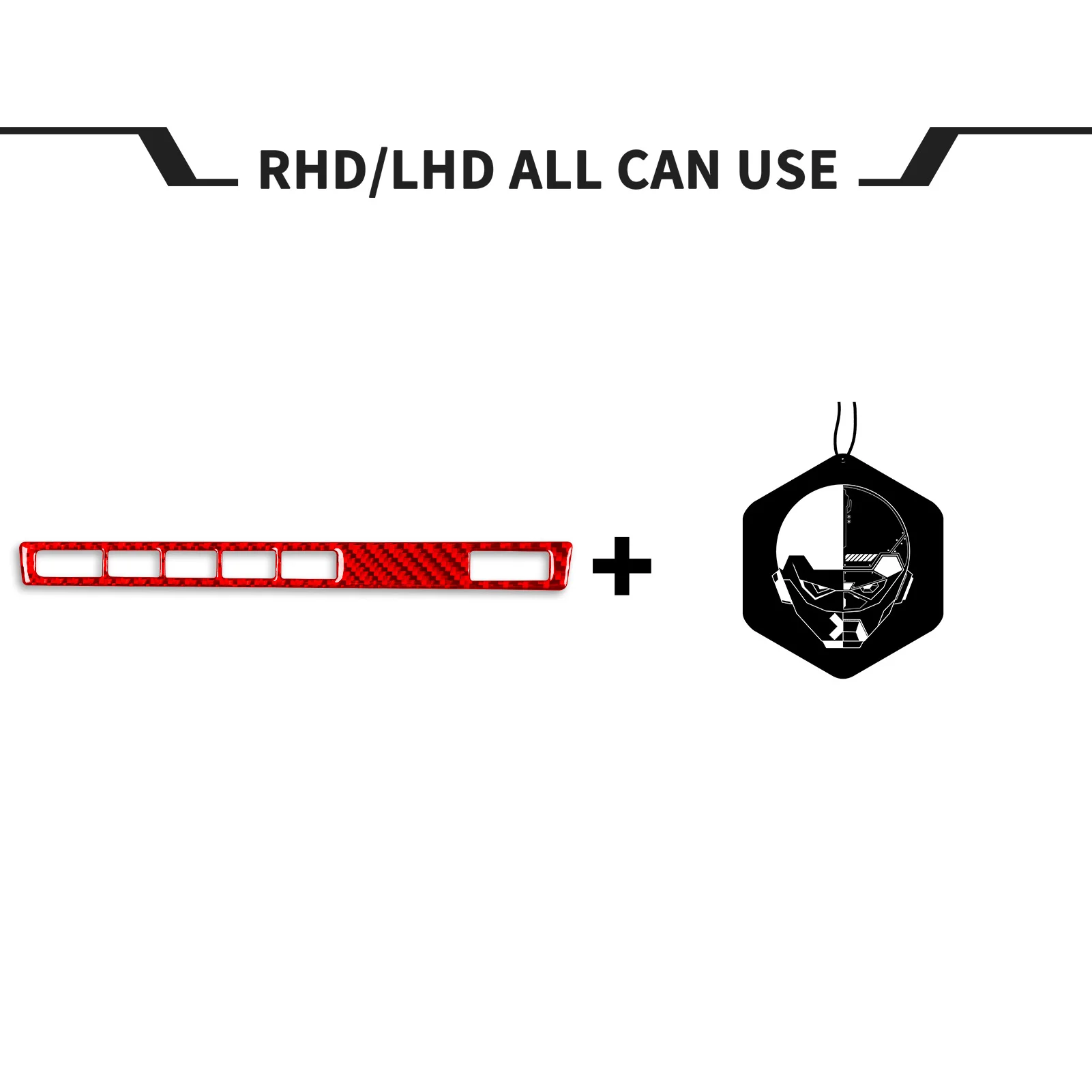 

Наклейки из углеродного волокна для интерьера автомобиля «сделай сам», 259*21 мм, автомобильные аксессуары для BMW X5 E53 00-06, украшение панели под...