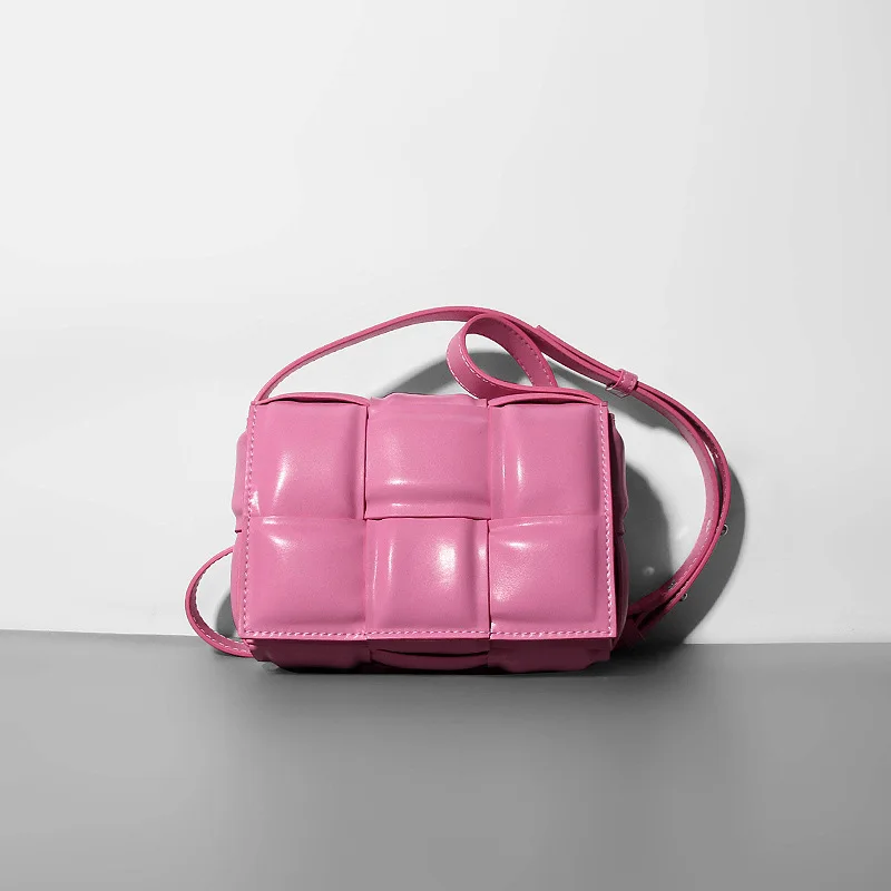 

Тканая Летняя мини-сумка через плечо из воловьей кожи премиум-класса, маленькая сумка, дизайнерские роскошные сумки