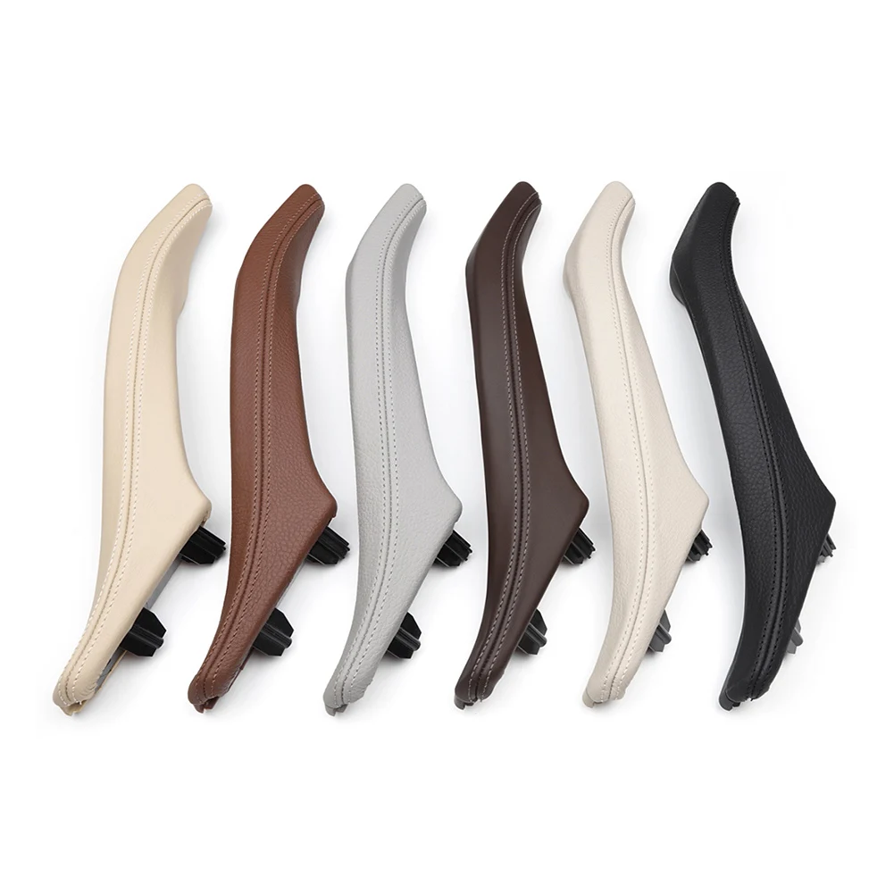 Внутренняя внутренняя отделка двери автомобиля ручка из натуральной кожи