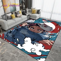 cartoon demon slayer area rug largecarpet rug for living room childrens room decorationkids play crawl non slip floor mat