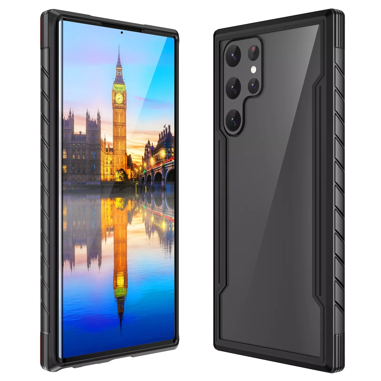 

NEW Clear ForSamsung Galaxy S22 Ultra Case Shockproof Clear Protective Soft Slim Bumper Clear Slim Protective Shockproof Phone C