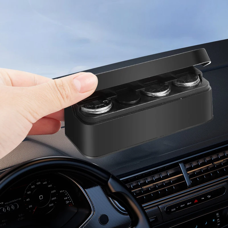 Автомобильный кошелек для хранения монет коробка европейского банка держатель