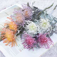 artificial flowers short branch crab claw 2 fork pincushion party garland for home wedding decoration fake flower accessories