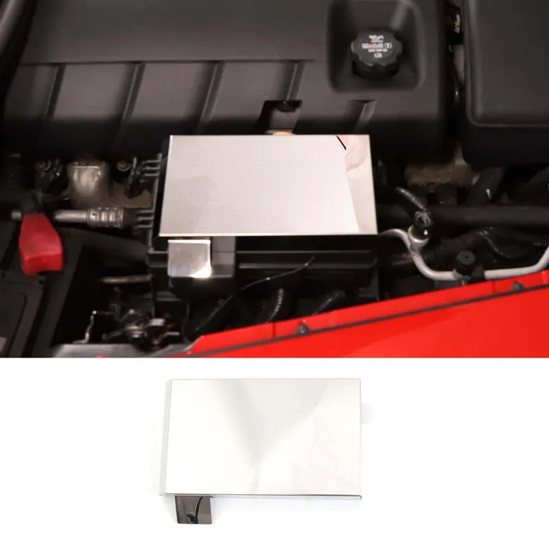 

For Chevrolet Corvette C6 2005-13 Car Cabin Fuse Box Decoration Cover Sticker Stainless Steel Bright Interior Accessories 1 Pcs