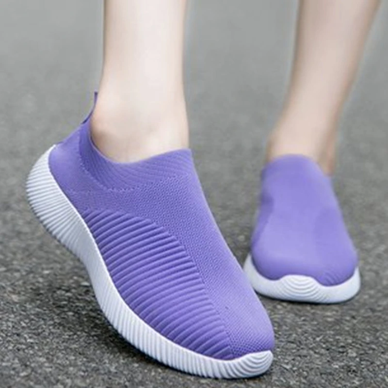 

Breathable Mesh Platform Sneakers 2022 Ladies Soft Shoes Ladies Casual Running Shoes Outdoor Fashion Ladies Knit Socks Shoes